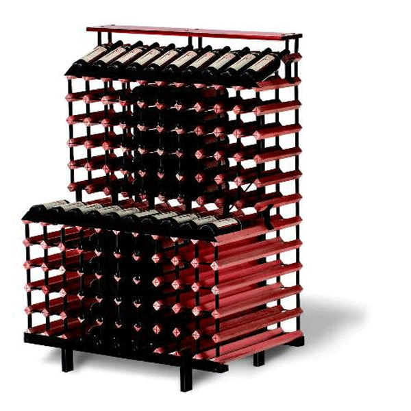 Bordex One Meter Tiered 180 Bottle Display Rack