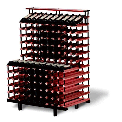 Bordex One Meter Tiered 180 Bottle Display Rack