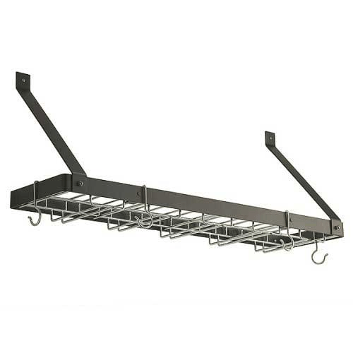 Rogar Black Steel Single Wine Rack