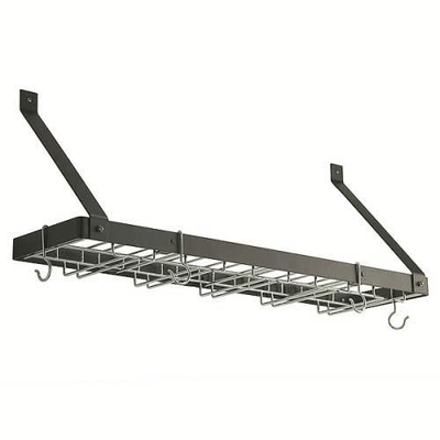 Rogar Black Steel Single Wine Rack