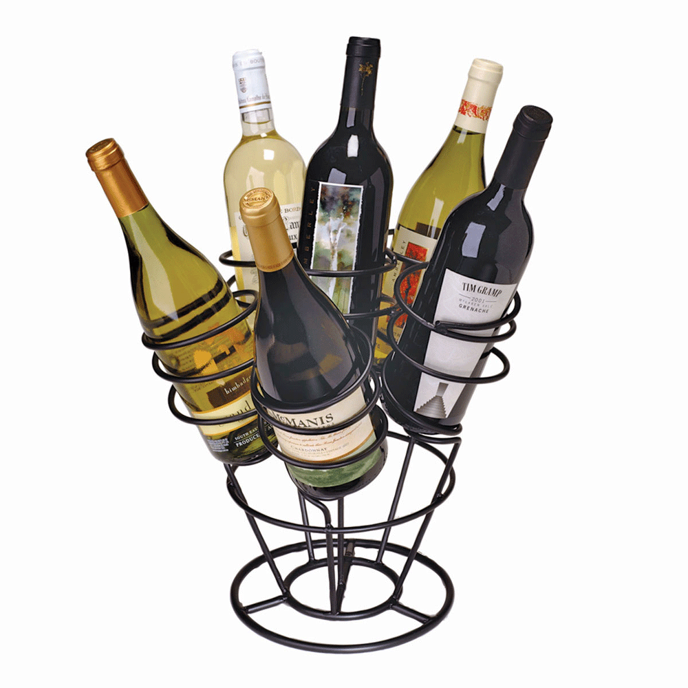 The Wine Bottle Bouquet - Black