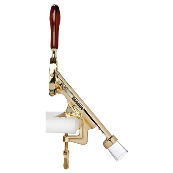 Bar-Pull Cork Remover Counter Mount Brass Plated