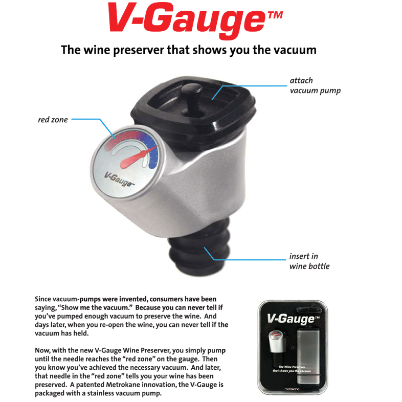Metrokane V-Gauge Wine Preserver