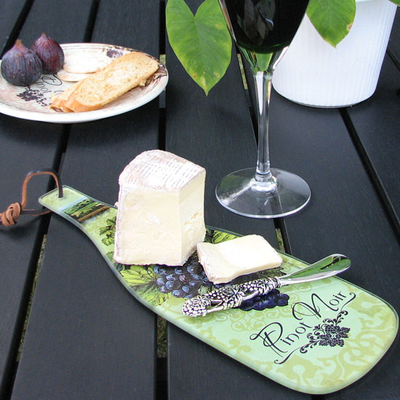Pinot Noir Wine Bottle Cheese Server