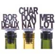 Varietals Stopper Set, Bord, Chard, Merlot