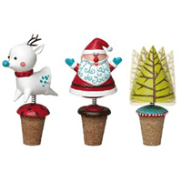 Ho Ho Ho Bottle Stopper Set