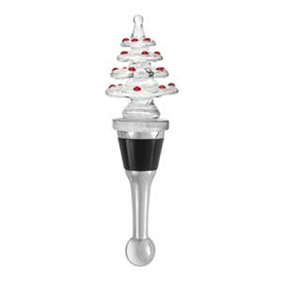 Dazzling Holiday Tree Wine Bottle Stopper