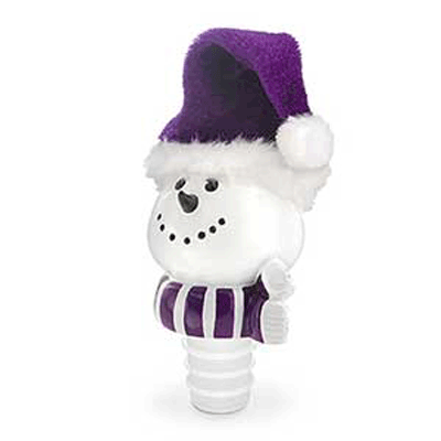 Jolly Snowman Wine Bottle Stopper