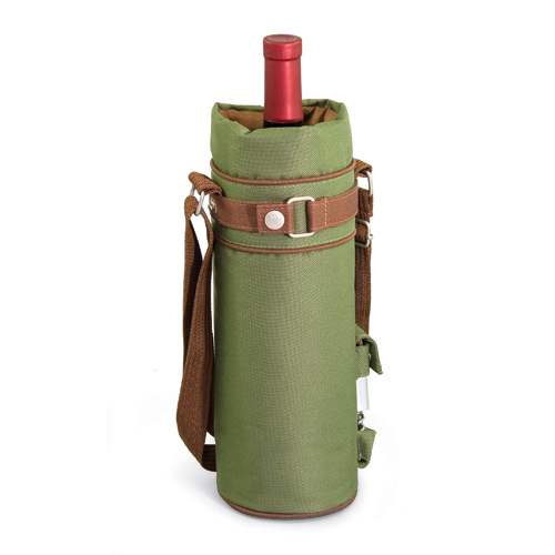 Picnic Time Wine Sack - Pine Green