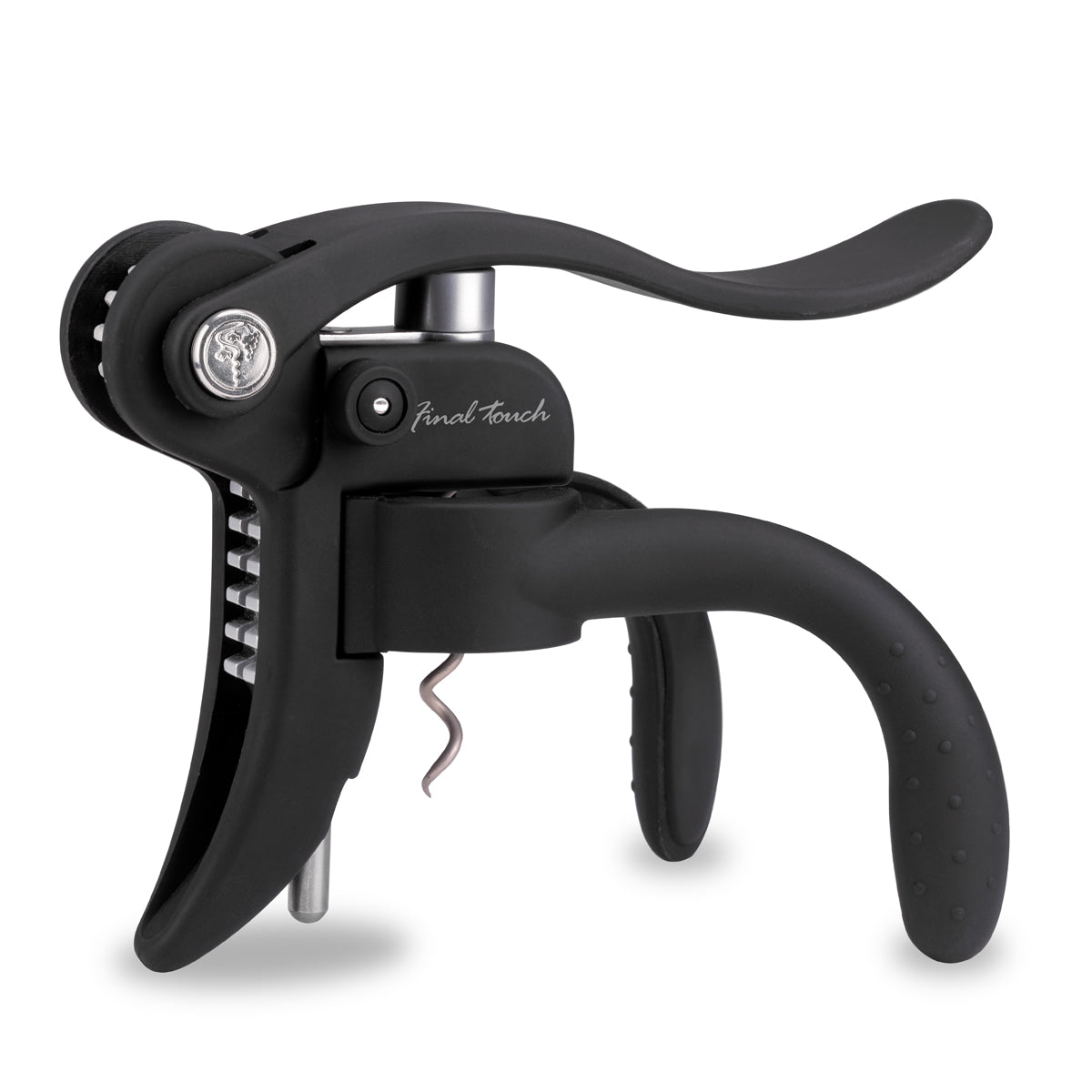 Final Touch Lightning Lever Corkscrew - Black