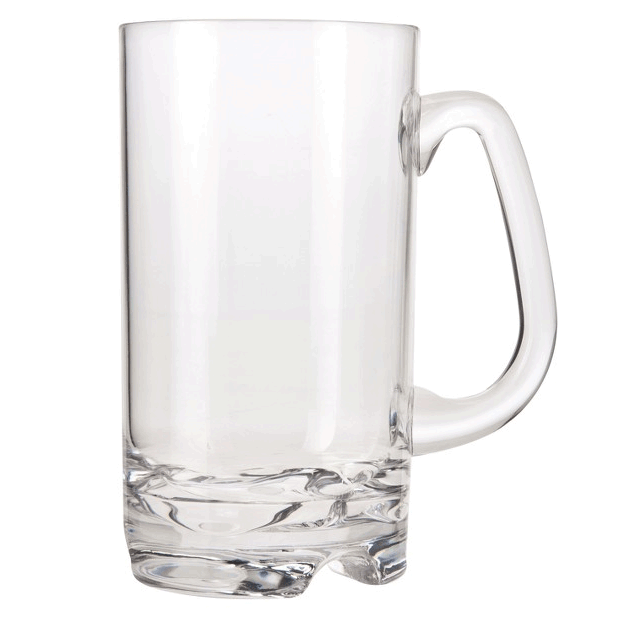 Forever Polycarbonate Beer Mug Glasses (Set of 4)