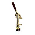 Zeus Uncorking Machine Wall Mount Brass Plated