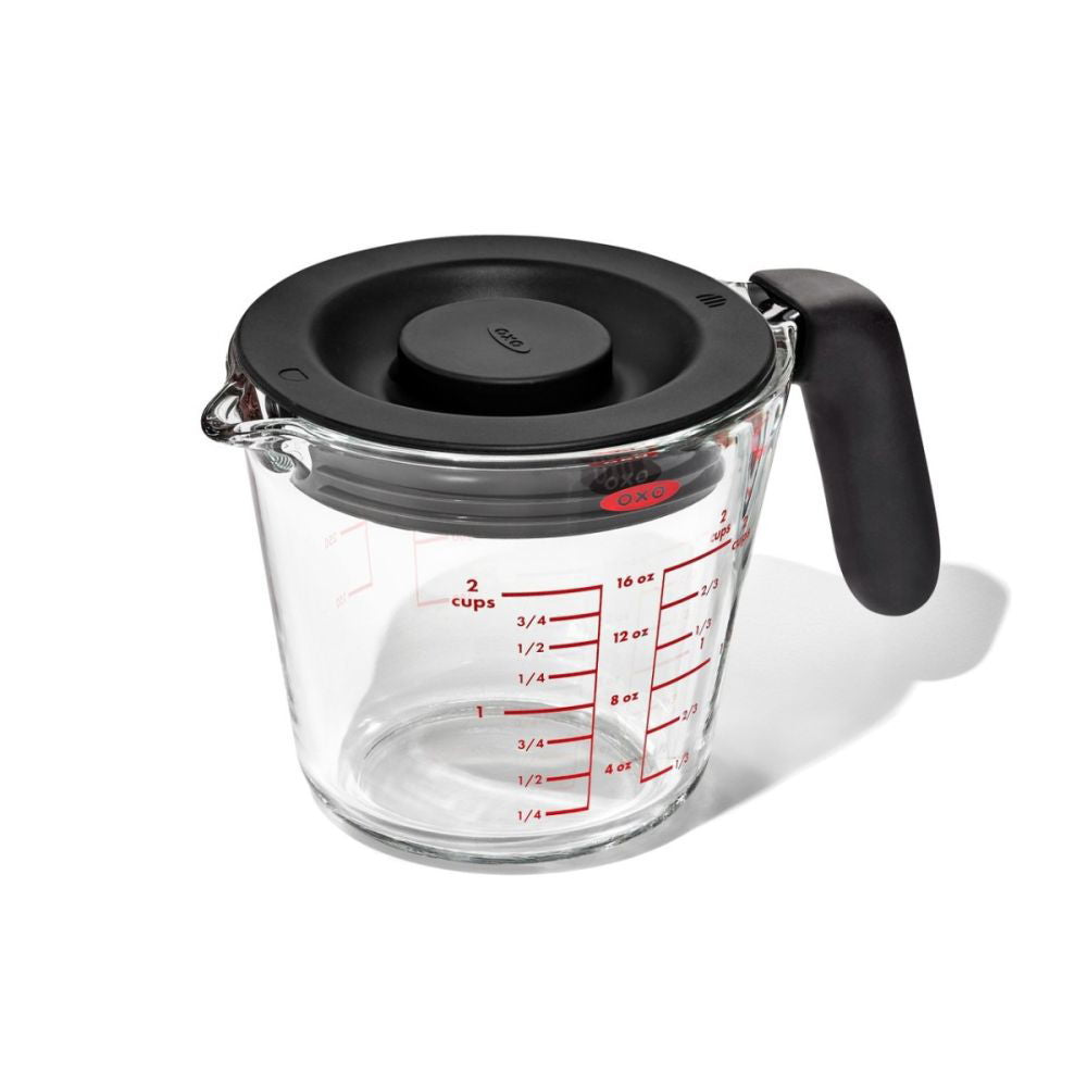 OXO Glass Measuring Cup with Lid - 2 Cup