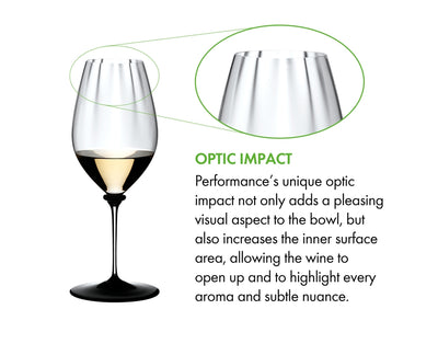 Riedel Fatto A Mano Performance Riesling - Clear Stem/Black Base
