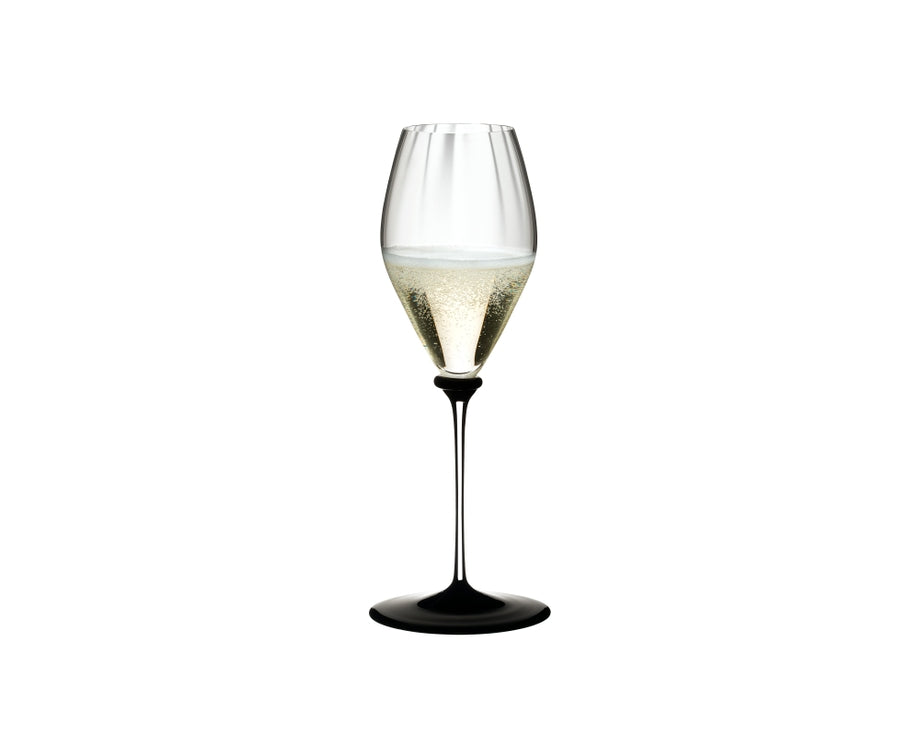 Riedel Fatto A Mano Performance Champagne - Black Base/Clear Stem