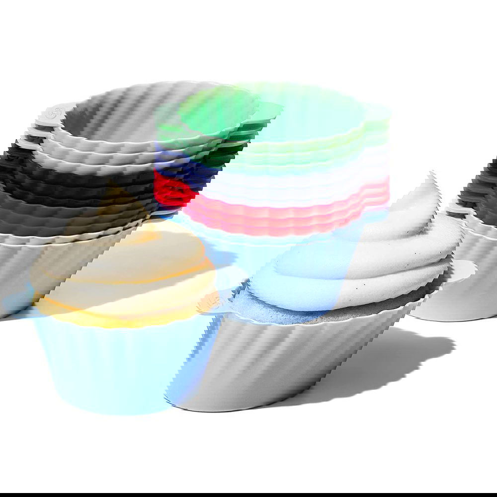 OXO Good Grips Silicone Baking Cups - Green, Red, Blue, Navy