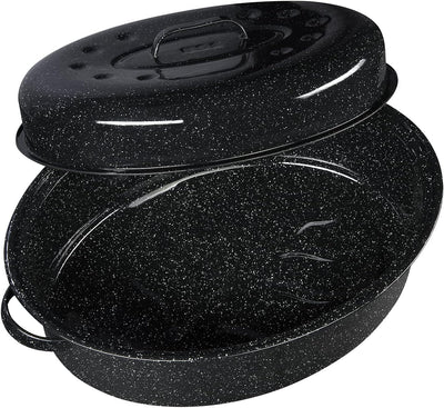 Granite Ware 19 in. Covered Oval Roaster w/Lid