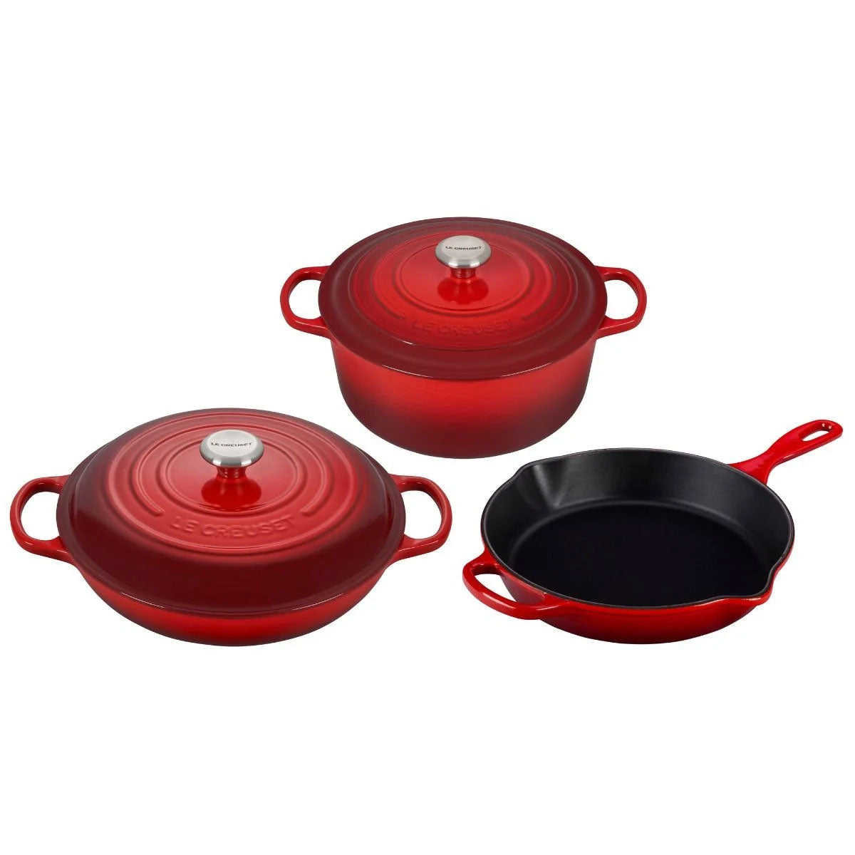 Le Creuset 5 Quart Signature Cast Iron Braiser - Caribbean - Winestuff