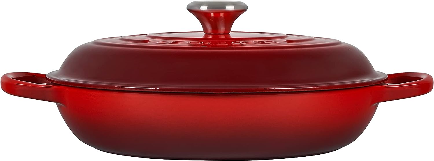 Le Creuset Cast Iron Cookware 5-Piece Signature Set (Cerise)