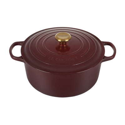 Le Creuset Signature 5.5 Quart Round Enameled Cast Iron Dutch Oven - Rhone