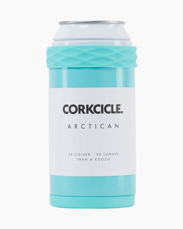 Corkcicle Arctican Koozie in Gloss Turquoise - Winestuff