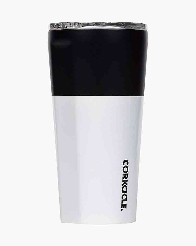 Corkcicle 16 oz. Color Block Tumbler in Modern Black