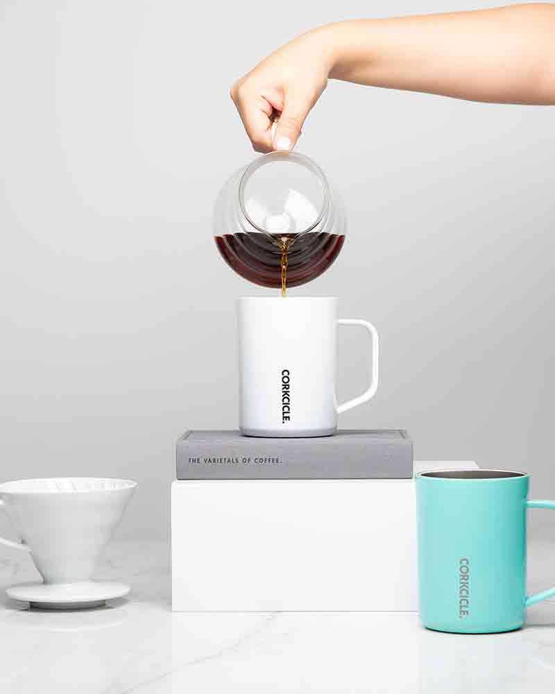 Corkcicle 16 oz. Coffee Mug in Turquoise