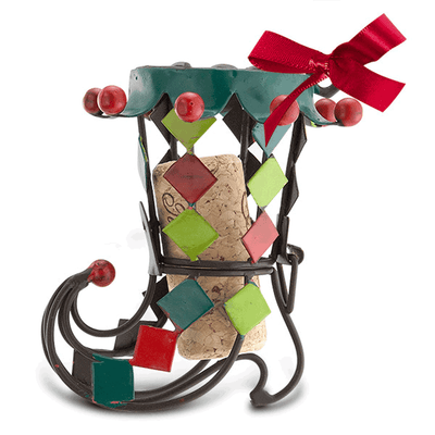 Whimsy Boot Cork Cage Ornament