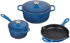 Le Creuset 5 Piece Enameled Cast Iron Signature Set - Marseille