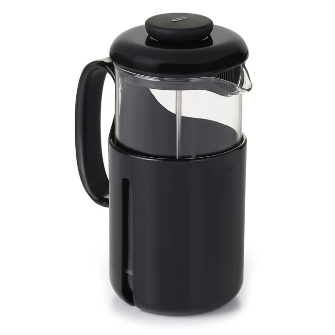 OXO Good Grips Venture 8-Cup French Press Coffee Maker in Black/Clear -  Winestuff