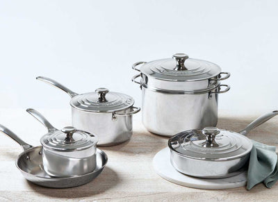 Le Creuset 10 Piece Stainless Steel Cookware Set