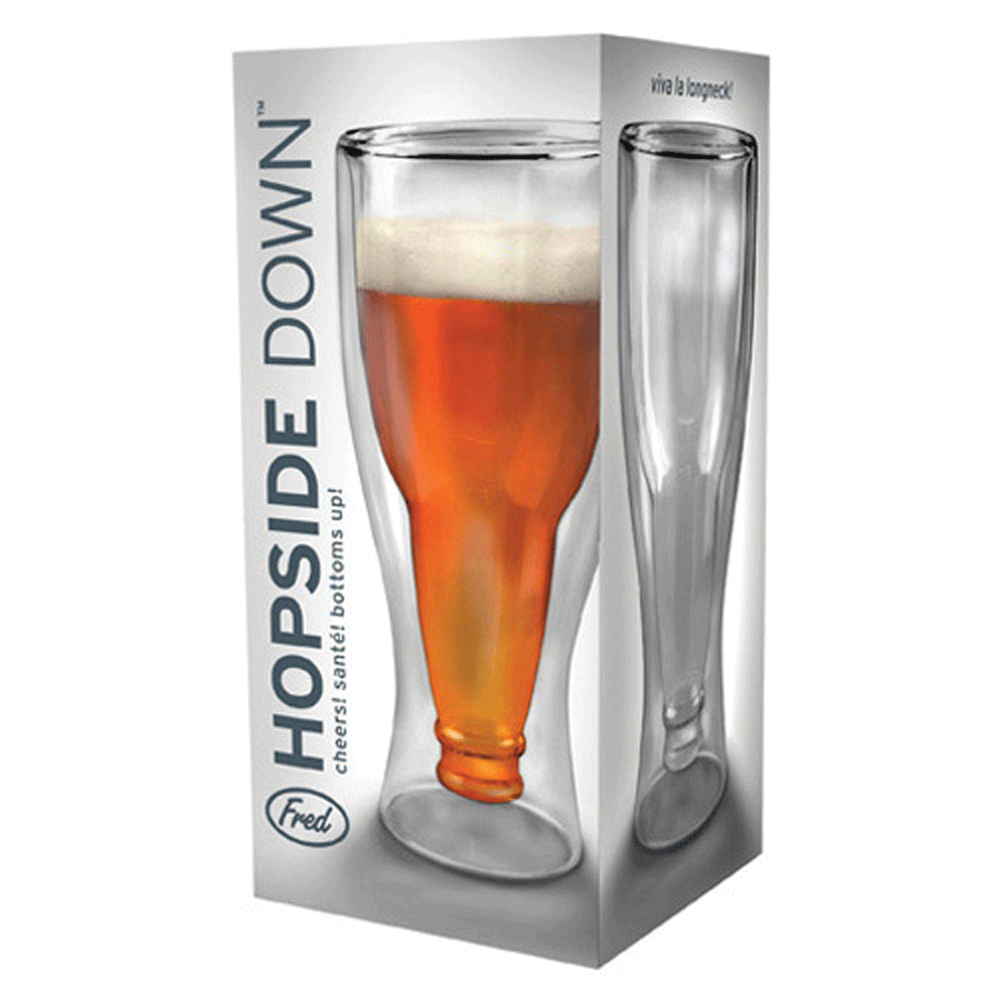 Fred and Friends Hopside Down Beer Glass