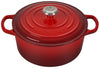 Le Creuset Signature 4.5 Quart Round Enameled Cast Iron Dutch Oven - Cerise