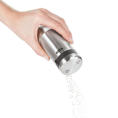 Oxo Good Grips Plastic Salt & Pepper Shaker in Stainless Steel