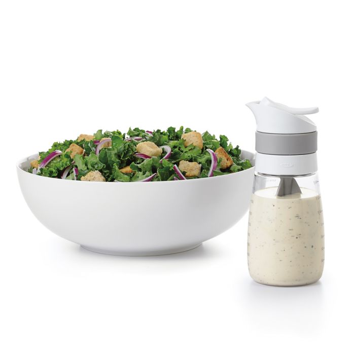 OXO Good Grips Twist & Pour Salad Dressing Mixer, Gray, 14 Ounces, 0.44 qt