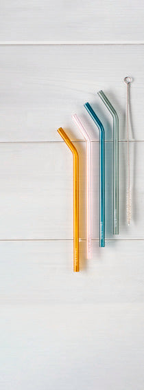 Villeroy & Boch Artesano Glass Straws Set of 4