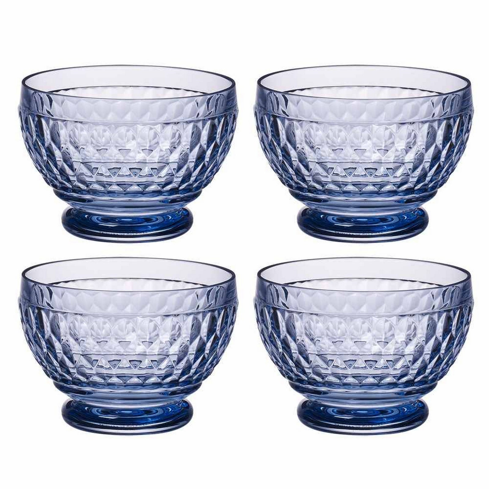 Villeroy & Boch Boston Colored Individual Bowls, Set of 4,  Blue,  14.5 oz