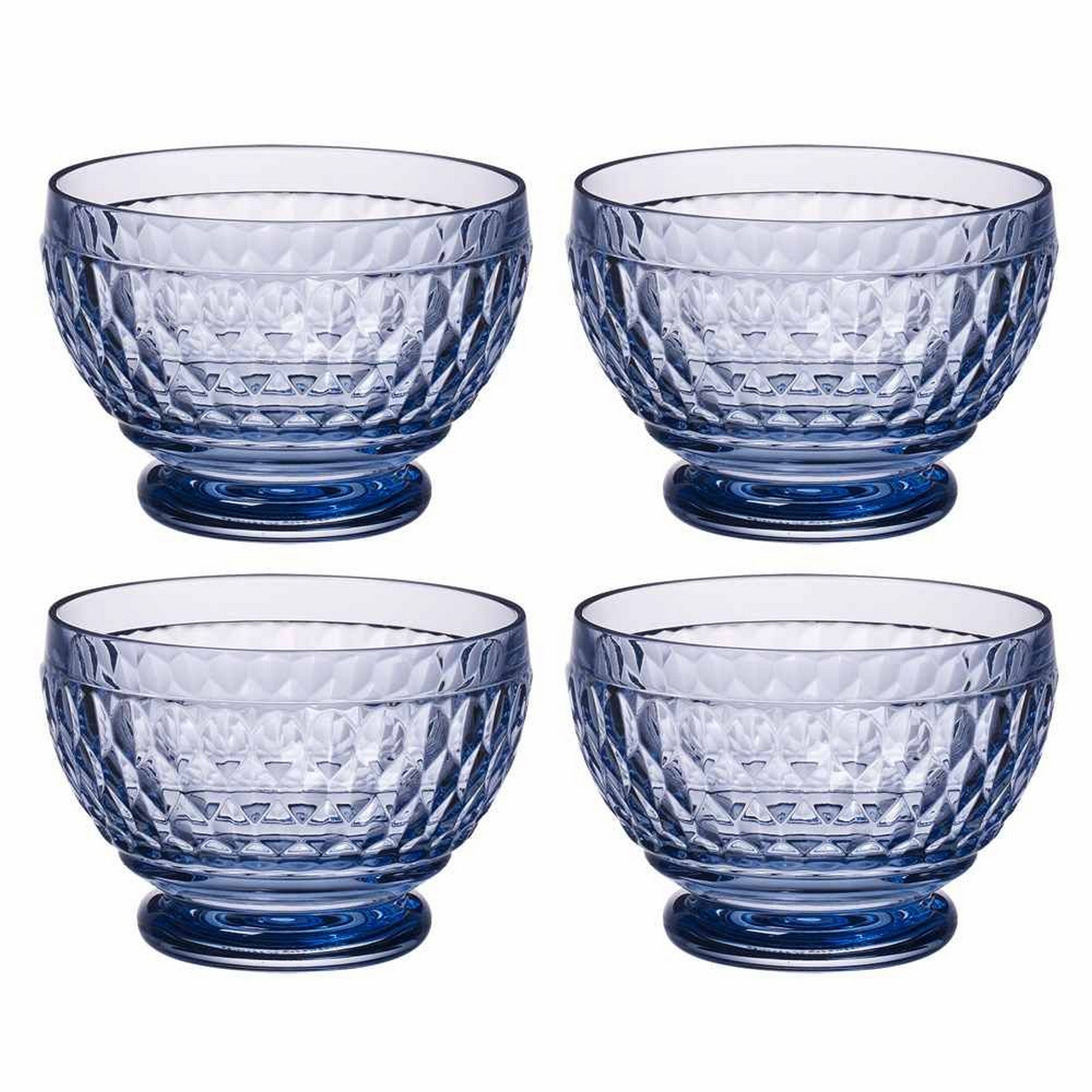 Villeroy & Boch Boston Colored Individual Bowls, Set of 4,  Blue,  14.5 oz