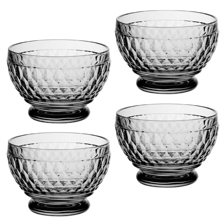 Villeroy & Boch Boston Colored Individual Bowls, Set of 4,  Smoke,  14.5 oz