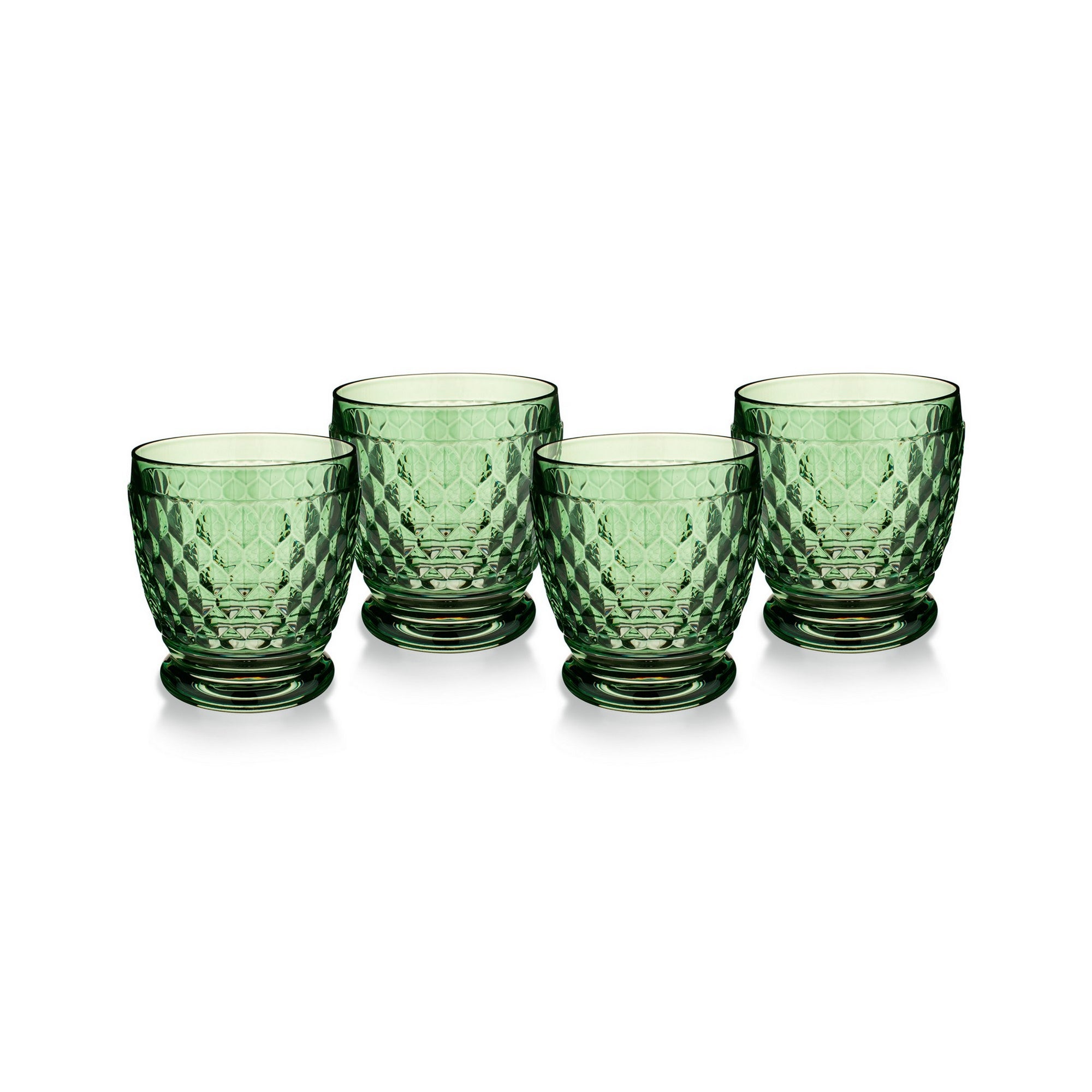 Villeroy & Boch Boston Colored Shot Glasses, Set of 4,  Green, 2.75 oz