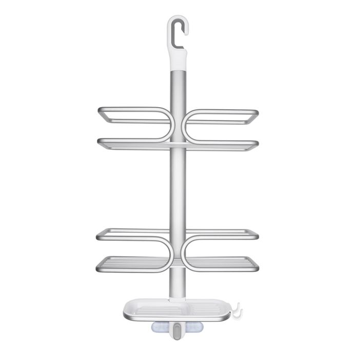 OXO Good Grips 3-Tier Shower Caddy in Aluminum - Winestuff