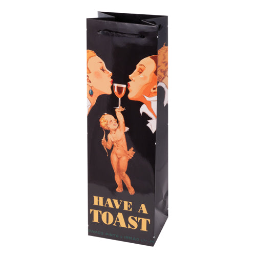 True Fabrications Have A Toast Wine Bag