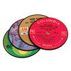 True Fabrications 3 Recycled Record Coasters Set
