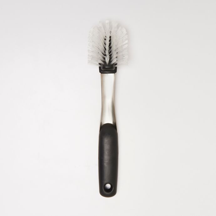 OXO GOOD GRIPS DISH BRUSH WITH SCRAPER NEW AUTHENTIC