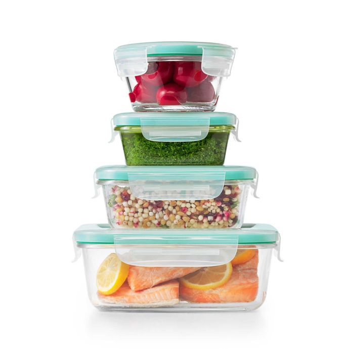 OXO Good Grips Smart Seal 12-Piece Container Set in Clear/Blue