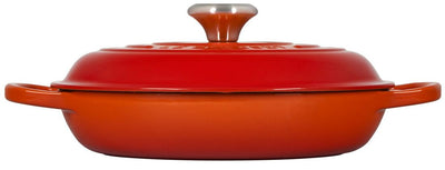 Le Creuset 5 Quart Signature Cast Iron Braiser - Flame
