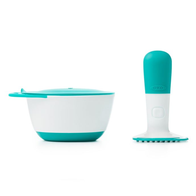 OXO Tot Food Masher in Teal - Winestuff