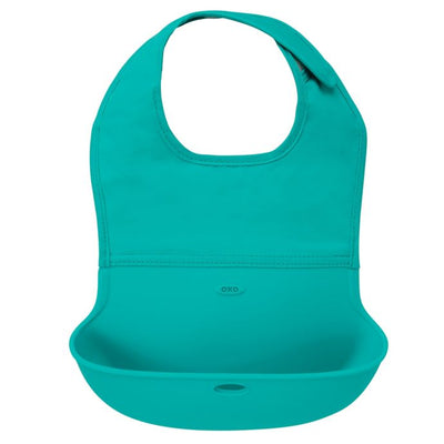 OXO Tot 2-Pack Roll Up Bib in Grey/Teal