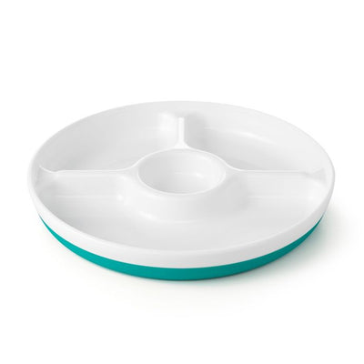 OXO Tot Divided Plate with Removable Ring in Teal - Winestuff