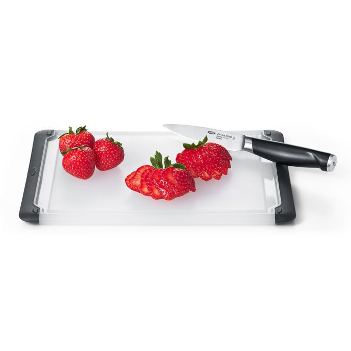 OXO OXO Good Grips 10-1/2-by-15-Inch Utility Cutting Board, Black Edge